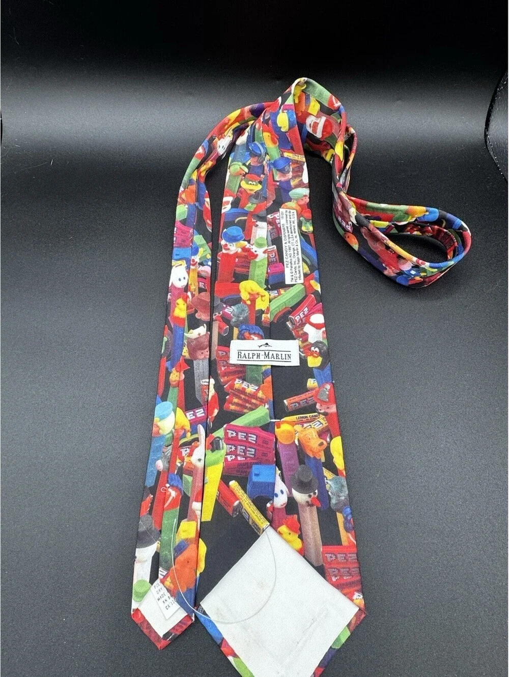 Vintage 1997 Ralph Marlin PEZ Candy Dispensers Holiday Tie USA 57.5” x 3.75”